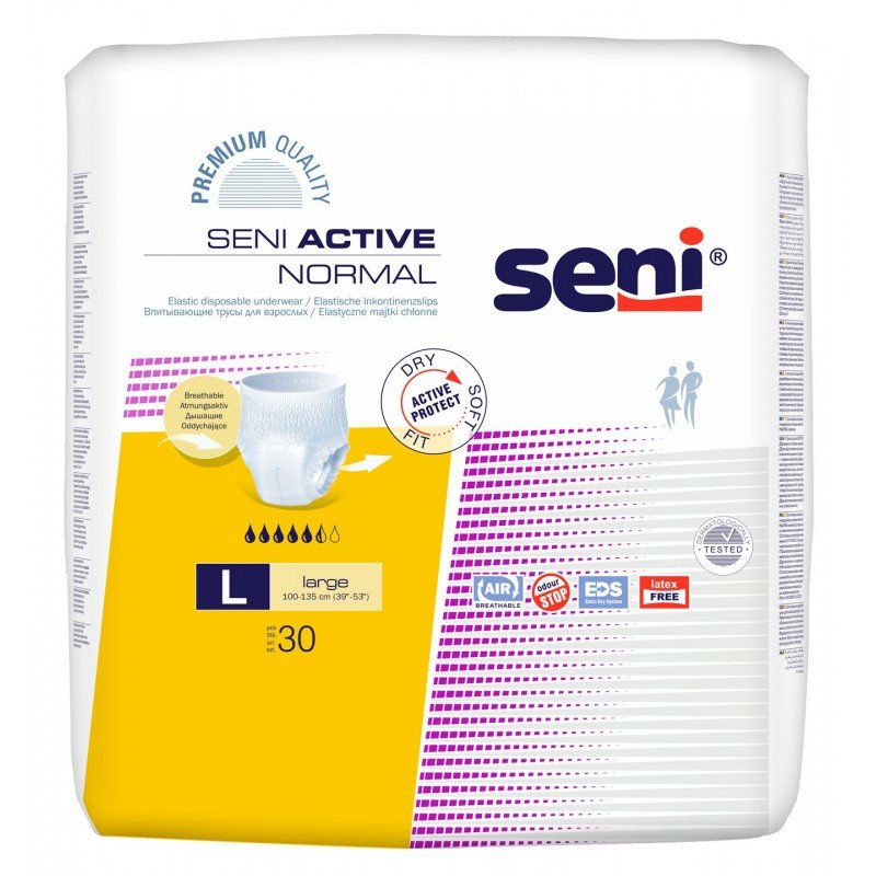 Pieluchomajtki Seni Active Normal L